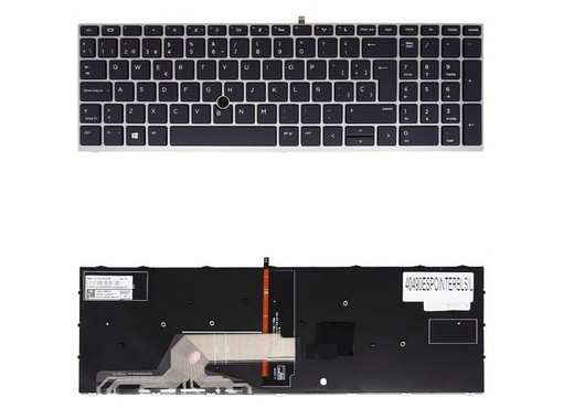 Spanische Tastatur L01027-071 für HP Probook 450 G5 mit Zeiger und Hintergrundbeleuchtung