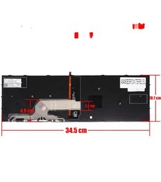 Clavier Espagnol L01027-071 pour HP Probook 450 G5 avec pointeur et rétroéclairage