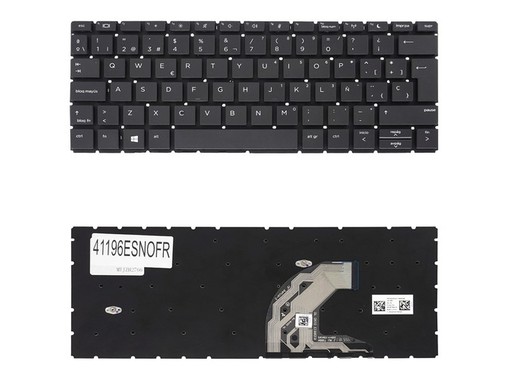 Teclado Espanhol L44548-001 para HP ProBook 430 G6, 435 G6 e 430 G7 sem moldura