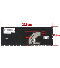 Clavier espagnol L44548-001 pour HP ProBook 430 G6, 435 G6 et 430 G7 sans cadre