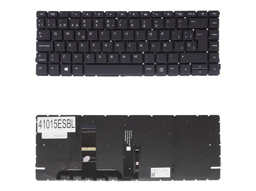 Clavier espagnol rétroéclairé AEX8QU00010 pour HP ProBook 440 G8, 440 G9 et 445 G8