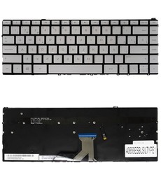 Clavier Espagnol 920694-071 pour HP Spectre X360 13-AC Argent Rétroéclairé