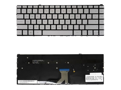 Spanish Keyboard 920694-071 for HP Spectre X360 13-AC Silver Backlit