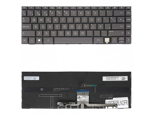 Clavier Espagnol pour HP Spectre x360 14-EA M22195-001 rétroéclairé et sans cadre