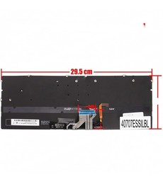 Clavier espagnol L72385-071 pour HP Spectre x360 13-AW, couleur argent et rétroéclairé