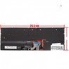Clavier espagnol L72385-071 pour HP Spectre x360 13-AW, couleur argent et rétroéclairé