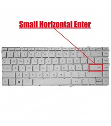 Spanish Keyboard L72385-071 for HP Spectre x360 13-AW, silver color and backlit