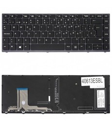 Teclado Espanhol 841681-071 para HP ZBook Studio G3 e G4 com retroiluminação e moldura cinzenta
