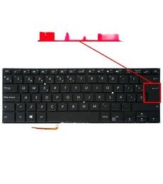 Spanische Tastatur für Asus ExpertBook B9440 90NX0151-R30291 hintergrundbeleuchtet rahmenlos