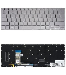 Clavier Espagnol 90NB0WP2-R30US1 pour Asus VivoBook 14 X1402 X1403. Rétroéclairé et couleur argent.