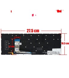 Teclado Espanhol 90NB0WP2-R30US1 para Asus VivoBook 14 X1402 X1403. Retroiluminado e cor prateada.