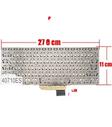 Teclado Espanhol AEXKLU01020 para Asus VivoBook S14 S430 S430FA Sem Moldura