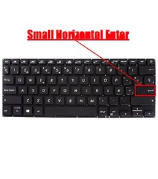 Teclado Espanhol AEXKLU01020 para Asus VivoBook S14 S430 S430FA Sem Moldura