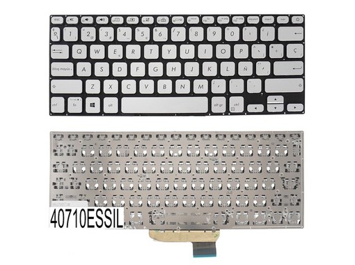 Teclado Español AEXKLU01020 para Asus VivoBook S14 S430 Plata sin marco