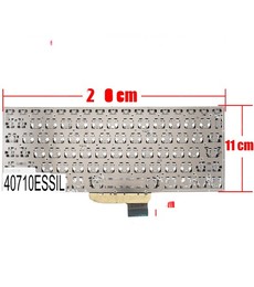 Spanische Tastatur AEXKLU01020 für Asus VivoBook S14 S430 Silber rahmenlos