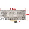 Teclado Espanhol AEXKLU01020 para Asus VivoBook S14 S430 Prateado sem moldura