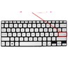 Spanish Keyboard AEXKLU01020 for Asus VivoBook S14 S430 Silver frameless