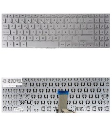 Teclado Espanhol para Asus Vivobook S15 S530 0KNB0-563DCB00 sem moldura cor prata