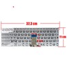 Spanish Keyboard for Asus Vivobook S15 S530 0KNB0-563DCB00 frameless silver color