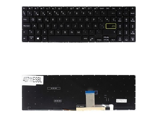 Spanish Keyboard for Asus Vivobook X521 S533 with reference 90NB0SE1-R31SP0 backlit