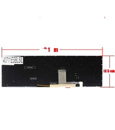 Spanische Tastatur für Asus Vivobook X521 S533 mit Teilenummer 90NB0SE1-R31SP0, hintergrundbeleuchtet und silberfarben.