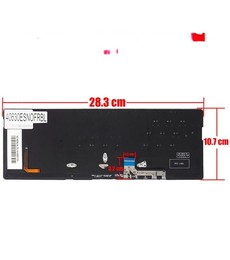 Spanish keyboard for Asus ZenBook 13 UX331U with part number 0KNB0-2629US00, backlit and frameless.