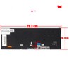Teclado espanhol para Asus ZenBook 13 UX331U com part number 0KNB0-2629US00, retroiluminado e sem moldura.