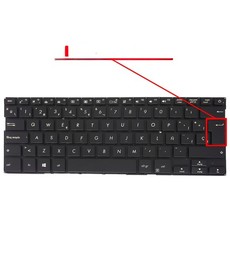 Spanish keyboard for Asus ZenBook 13 UX331U with part number 0KNB0-2629US00, backlit and frameless.