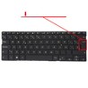 Spanische Tastatur für Asus ZenBook 13 UX331U mit Teilenummer 0KNB0-2629US00, hintergrundbeleuchtet und rahmenlos.