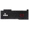 Spanish Keyboard 6037B0237501 for Asus ROG Strix G17 G713 with 4-Zone RGB