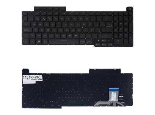 Spanische Tastatur für Asus ROG Strix G17 G713 G733 mit Referenz 0KNR0-691DUS00 und RGB pro Taste