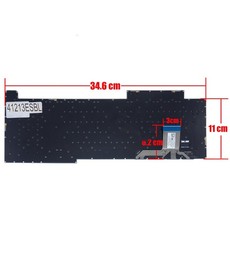 Teclado Español para Asus ROG Strix G17 G713 G733 con referencia 0KNR0-691DUS00 y RGB por tecla