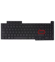 Clavier espagnol pour Asus ROG Strix G17 G713 G733 avec référence 0KNR0-691DUS00 et RGB par touche