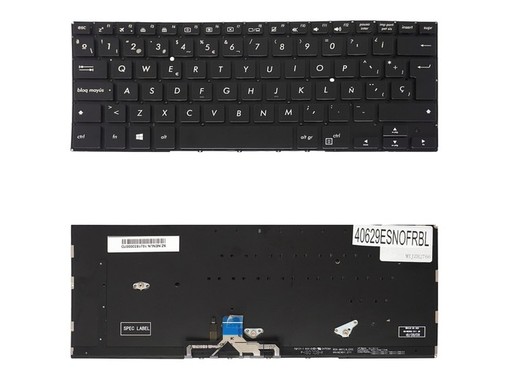 Clavier espagnol rétroéclairé 0KNB0-262AUS00 pour ordinateur portable Asus ZenBook Flip 14 UX461