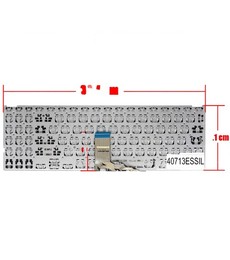 Teclado Espanhol 90NB0K92-R31SP0 para Asus Vivobook 15 X512 Prateado