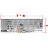 Clavier Espagnol 90NB0K92-R31SP0 pour Asus Vivobook 15 X512 Argent