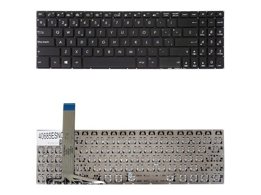 Clavier Espagnol pour Asus VivoBook 15 X570 YX570 avec référence 90NB0IX1-R30300 sans cadre