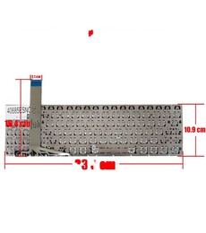 Teclado Espanhol para Asus VivoBook 15 X570 YX570 com referência 90NB0IX1-R30300 sem moldura