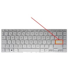 Teclado Español para Asus VivoBook S14 S433 40894ESBLSIL - Plata Retroiluminado
