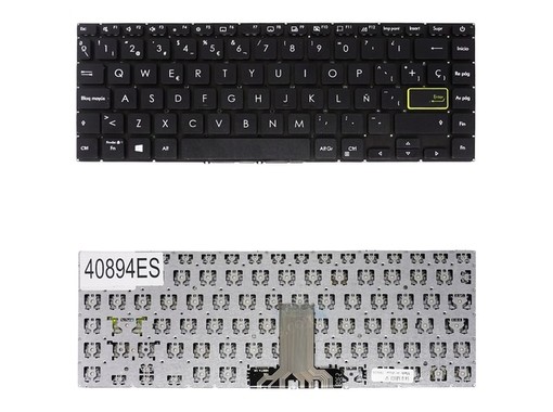 Clavier Espagnol pour Asus VivoBook S14 S433 S433EA X421 sans cadre