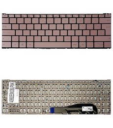 Teclado Espanhol para Asus ZenBook 3 UX390UA 90NB0CZ2-R31US0 cor rosa sem moldura