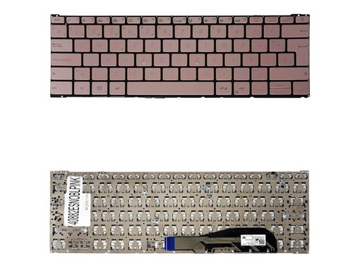 Spanish Keyboard for Asus ZenBook 3 UX390UA 90NB0CZ2-R31US0 pink color frameless