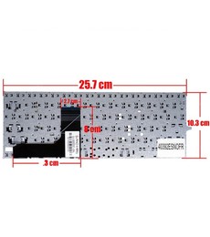 Spanische Tastatur 7W4K6 für Dell Inspiron 11 3000 Serie ohne Rahmen