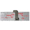 Spanish Keyboard for Dell Inspiron 14 3421 with frame - Part Number 21GXH