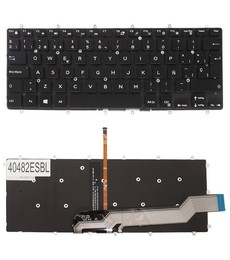 Spanish Keyboard for Dell Inspiron 15 7560 with reference 0M9DMK, backlit