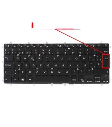 Spanish Keyboard for Dell Inspiron 15 7560 with reference 0M9DMK, backlit