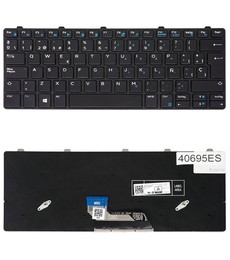 Spanische Tastatur 343NN für Dell Latitude 3310 3300 mit Rahmen