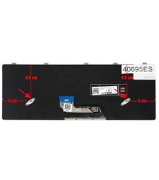 Clavier espagnol 343NN pour Dell Latitude 3310 3300 avec cadre