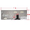 Spanish Keyboard 0KNA-211UK03 for Asus Transformer Book T101M T101MT frameless