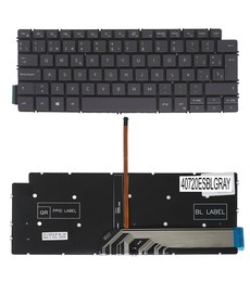 Spanish Keyboard for Dell Latitude 7300 7390 with reference 7H37T, backlit and frameless.